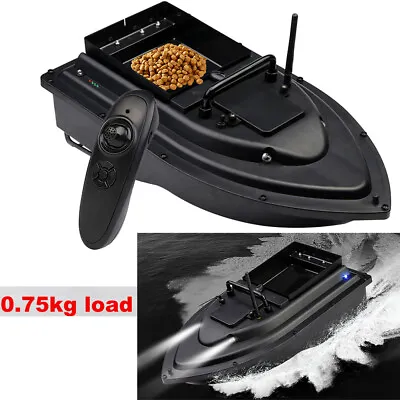 RC Fishing Bait Boat 0.75kg Loading 500M Remote Control Double Motor Night Light • $160.59