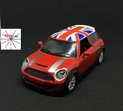 Mini Cooper Pull Back 1:36 Scale Die Cast Model Toy Car - Red  • £12.43