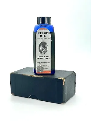 VTG Victor Lubricating Oil For 16mm Cine Film Projectors - Full Blue Bottle • $14.99