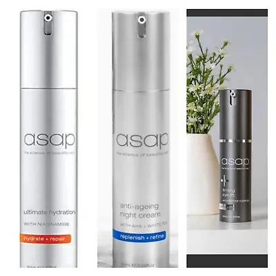 ASAP Skincare Set Ultimate Hydration Anti-aging Night Cream Firming Eye Lift • $189