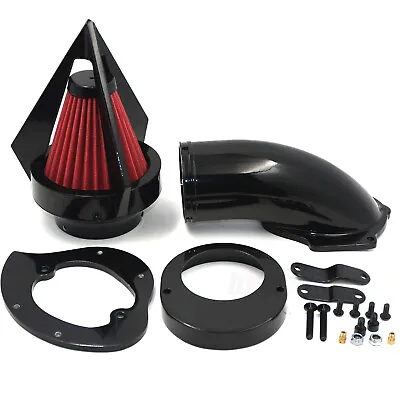 Air Cleaner Intake Kit Triangle For Yamaha Vstar V-Star 650 86- 2012 Gloss Black • $91.79