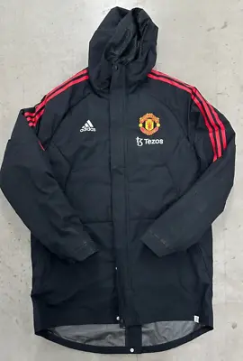 Adidas Manchester United Player Issue Worn Winter Bench Jacket - XL -  22/23 • $74.64