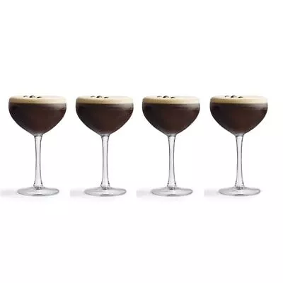 Royal Leerdam - Cocktail Espresso Martini 240ml Glasses Set Of 4 (Made In The Ne • $14.95