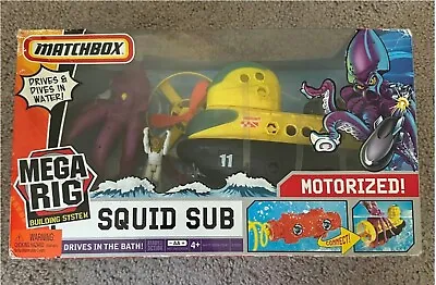 2010 Mattel Matchbox Mega Rig Squid Sub K9582 - RARE - NEW IN BOX • $75