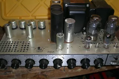 (2) RCA  MI  38191  SA 1004   Tube Amplifiers/mixer. Mono 100 Watts Guitar • $1500