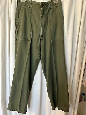 Pants: Vintage Vietnam Era? Army Sateen Og-107 Military Trousers 60’s? 32x39 • $80