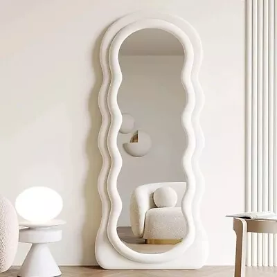 Flannel Arched Top Modern Minimalist Design Full Body Aesthetic Floor Mirror • $111.98