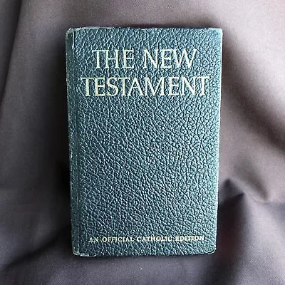 Vintage Holy Bible New Testament Catholic Edition Hard Cover 1941 • $12