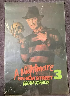 A Nightmare On Elm Street 3 Dream Warriors Freddy 1987 Horror Poster • $39.95