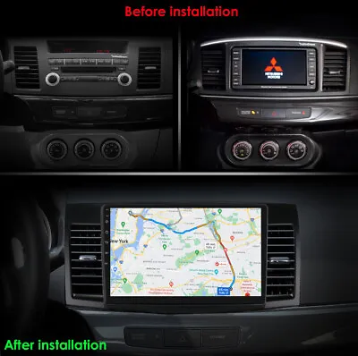For 2007-2012 Mitsubishi Lancer Android 11 Car Stereo Radio GPS WiFi 2+32G BT • $135