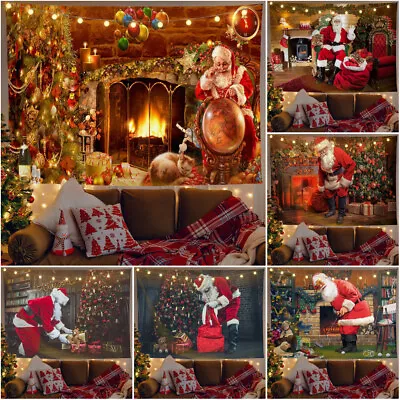 Santa Claus Wall Hanging Christmas Tapestry Throw Mat Blanket Bedspread Backdrop • $49.49