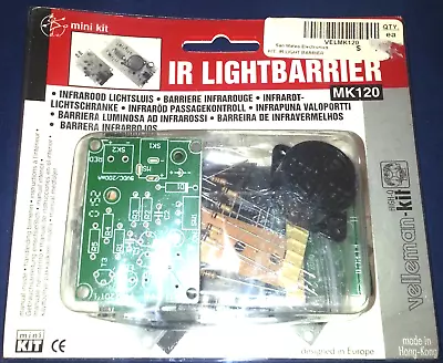 NEW!!! Velleman-Kit  MK120 IR LIGHTBARRIER (Infrared Light Barrier) NEW...... • $20