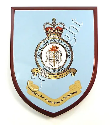 £21.99 • Buy Raf Royal Air Force Station Swinderby Regimental Full Face Mess Plaque