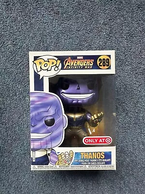 Funko Pop! Marvel Avengers Infinity War Thanos Metallic Special Edition #289 • £10