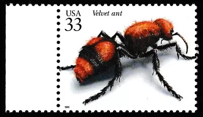 US Scott #3351i MNH 1999 Insects & Spiders Velvet Ant 33c • $0.99