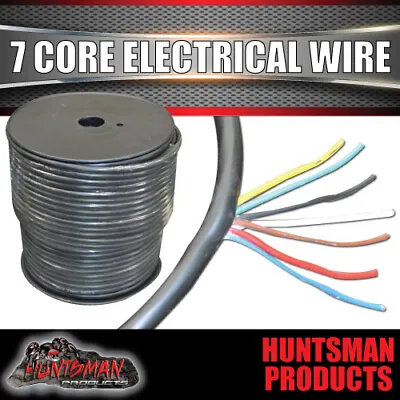 7 Core Electrical Wire Per 30 Metre Roll. Od 8.2mm 38/0.15 Trailer Caravan Part • $86