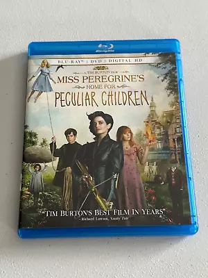 Miss Peregrine's Home For Peculiar Children (2016) Blu-Ray + DVD NO DIGITAL COPY • $11.99