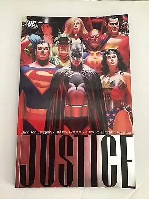 Justice Vol. 1 #1-4 (DC Comics Paperback) Art By Alex Ross And Jim Krueger 2008 • $21.99