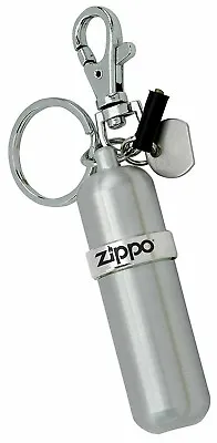 Zippo Fuel Canister Aluminum Outdoors Refill Lighter Fluid Reusable Keyring  • £13.90