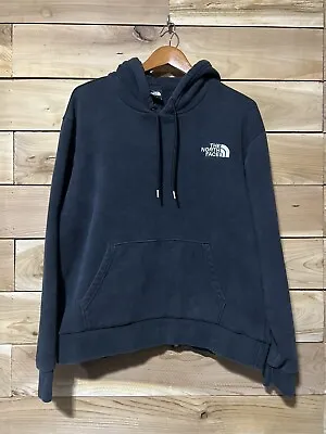 The North Face Faded Black Hoodie Men's Size Medium Embroidered Logo Front/back • $22.99