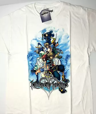 Disney Kingdom Hearts Poster 2 Graphic Short Sleeve Tee Mens Size Large • $29.99