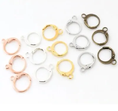 Circle Earrings Blanks Clasps Wire Jewellery Makings Findings Settings Hooks UK • £1.69