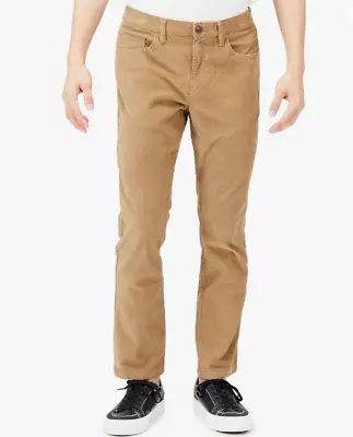 Goodthreads Men's Slim-Fit 5-Pocket Comfort Stretch Corduroy Pant 33x36 Khaki • $19.99