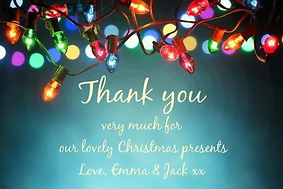 £4.85 • Buy  Personalised Christmas Thank You Cards  X 10