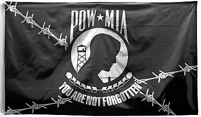 3' X 5' POW MIA Barb Wire Flag • $5