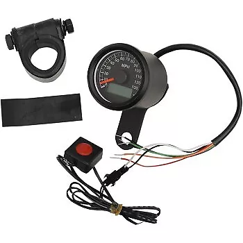 Drag Specialties 2210-025 Matte Black Programmable Mini Electronic Speedometer • $139.95