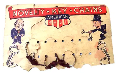 Vintage American Made Usa Toy Gun Keychains On Store Display Card!!! Bin 9 • $29.99