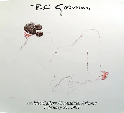 R C Gorman  Jonie  VINTAGE 1991 FINE ART GALLERY POSTER - MINT CONDITION LOOK! • $40
