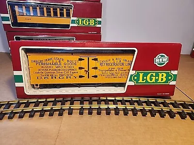  LGB 4174 Perishable Goods Reefer G Scale Train Butter Eggs & Beer W.Germany  • $80