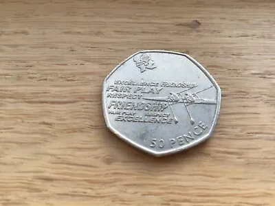 London 2012 Olympic Rowing 50p Coin 2011 Circulated • £3