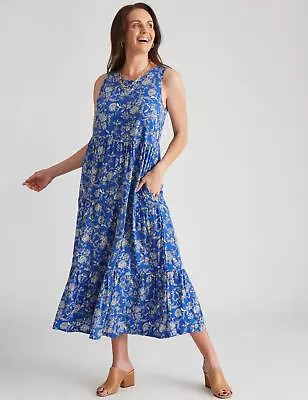 $16.54 • Buy Millers Tiered Rayon Maxi Dress Womens Clothing  Dresses Maxi