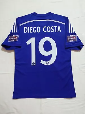 Chelsea 2015 Capital One Cup Final Shirt D.costa 19 Size L Great Condition  • £150