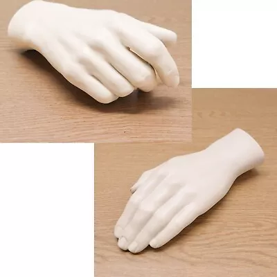 Mannequin Mens Hand Left Or Right Strong Fiberglass Film Stage Prop Art (Ref:72) • £15