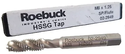 ROEBUCK M8 125mm HSSG MACHINE TAP SP Flute 6H | 02-2949 • £9.99