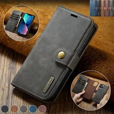 $16.99 • Buy For IPhone 14 13 12 11 Pro Max XS XR 8/7/SE Removable Case Magnetic Wallet Cover