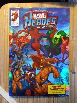 2011 Marvel Heroes Special Edition Pop-Up Full Size Wall Calendar MIP Borders. • $45