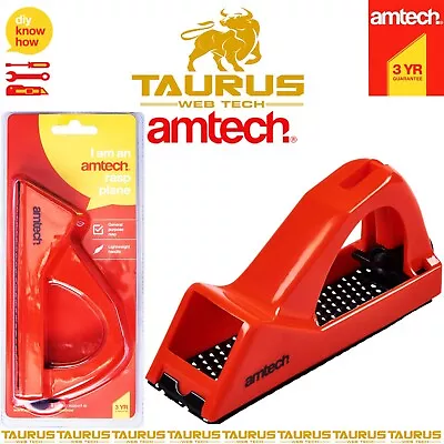 £8.75 • Buy AMTECH 145mm RASP PLANE File Wood MDF Fiberglass Boat Door DIY Work Hand Tool UK
