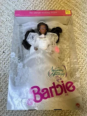 1989 Vintage  Mattel Wedding Fantasy Barbie Doll NRFB African American • $45