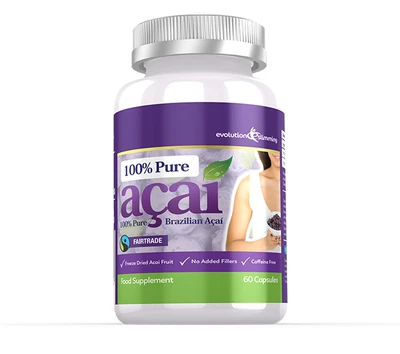 £14.99 • Buy 100% Pure Acai Berry 700mg 60 Capsules Weight Loss Pills Evolution Slimming