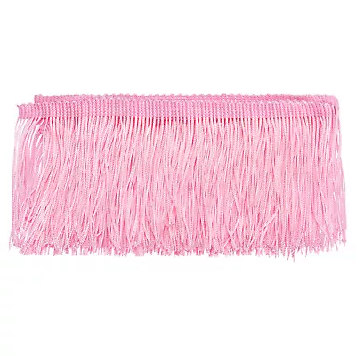 10 Yards 4 Inch Chainette Fringe Trim Tassel Sewing Trim For Clothes Pink • £12.07