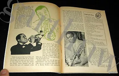 Louis Armstrong 1955 Swedish Pictorial + Marilyn Monroe Seven Year Itch Fick Mag • $48.12