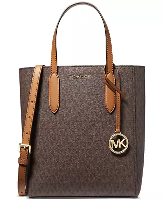 Michael Kors Sinclair Signature Brown MK Small Tote Shoulder Bag • $119.98