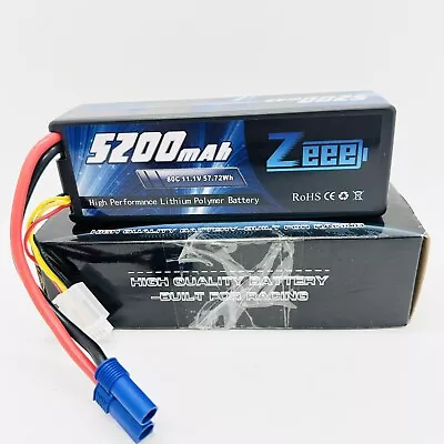 Zeee 11.1V 80C 5200mAh EC5 3S LiPo Battery For RC Car Truck Helicopter Airplane • $29.99