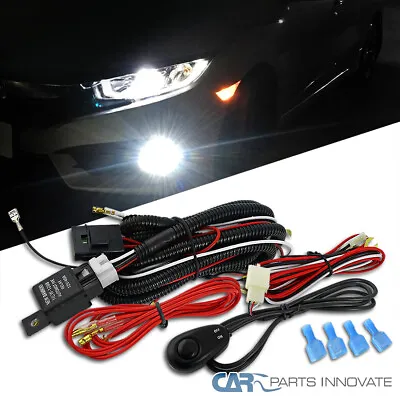 LED Halogen HID Full Wiring Harness Kit W/ Swith Relay Fuse For Car 4X4 Off Road • $9.95