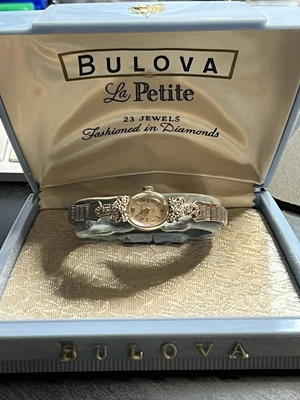 $299.95 • Buy Vintage Ladies Bulova 23 Jewel 14k Art Deco Cocktail 14KT White Gold Watch Works