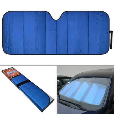 CarXS Reflective Blue Car Sun Shade Jumbo Reversible Folding Windshield Cover • $15.29